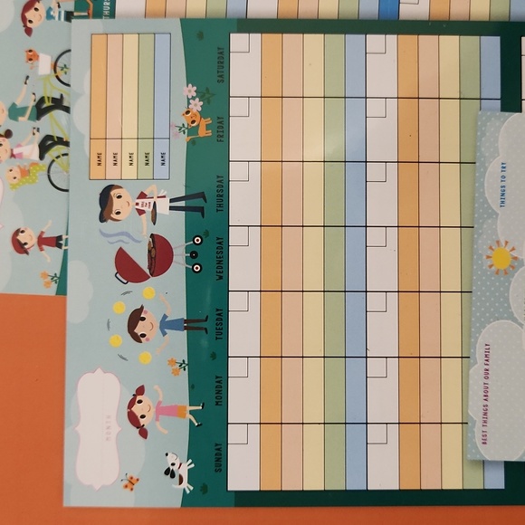 NEW Family Calendar Undated Grid Format - Picture 5 of 6